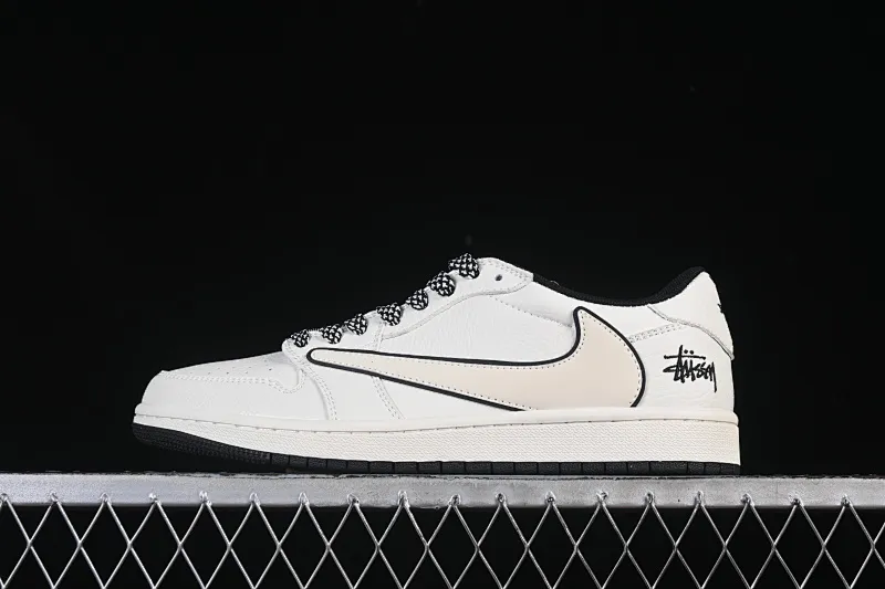 All Categories Air Jordan Jordan Series Basketball Shoes Air Jordan 1 Low High-end Customized Low-top Shoes Travis Scott x Fragment Design x Air Jordan 1 Low OG SP AJ1 Joe 1 Stussi Joint Rice Black Edge Low-top Cultural Casual Shoes CS5288-503